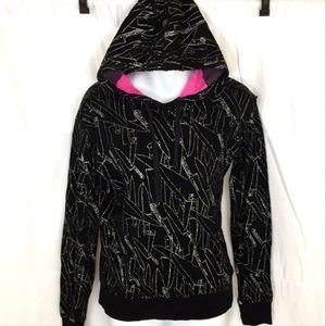🔪 Andy Warhol glitter knives punk hoodie S 🔪